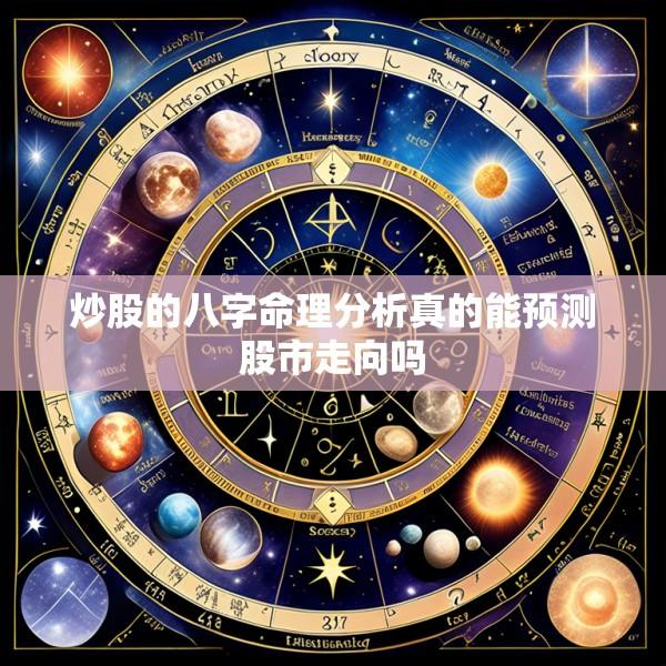 炒股的八字命理分析真的能预测股市走向吗