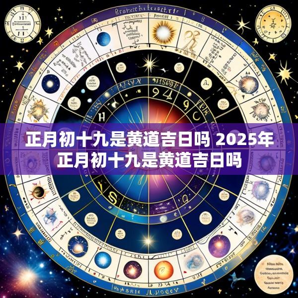 正月初十九是黄道吉日吗 2025年正月初十九是黄道吉日吗