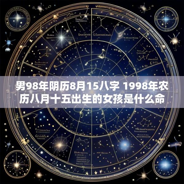 男98年阴历8月15八字 1998年农历八月十五出生的女孩是什么命