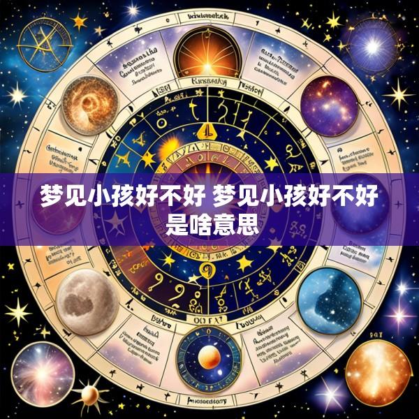 梦见小孩好不好 梦见小孩好不好 是啥意思