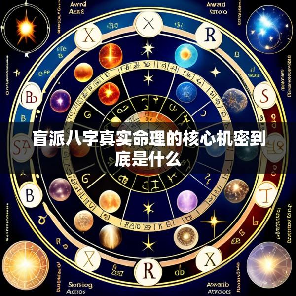 盲派八字真实命理的核心机密到底是什么