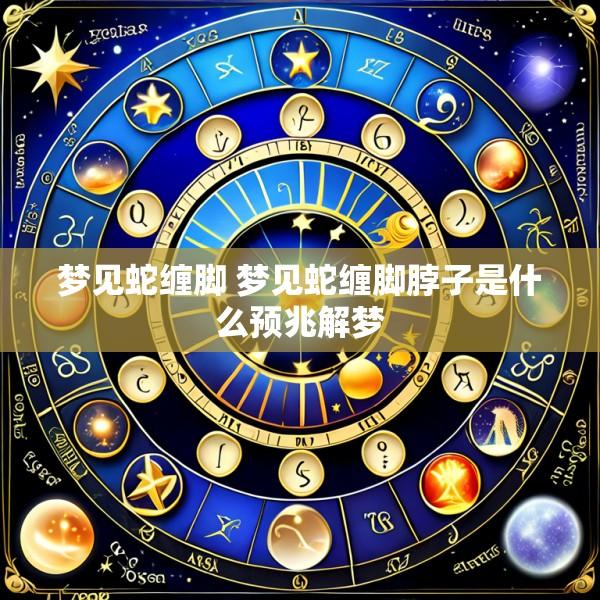 梦见蛇缠脚 梦见蛇缠脚脖子是什么预兆解梦