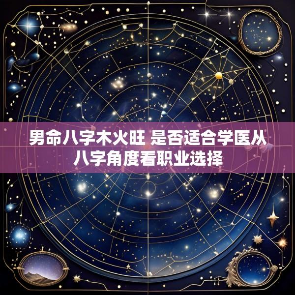 男命八字木火旺 是否适合学医从八字角度看职业选择