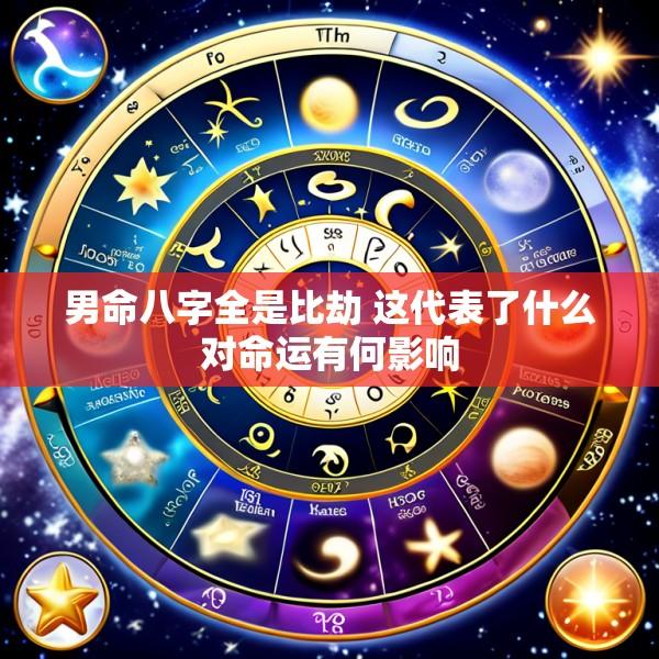 男命八字全是比劫 这代表了什么对命运有何影响