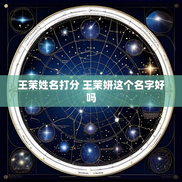 王茉姓名打分 王茉妍这个名字好吗