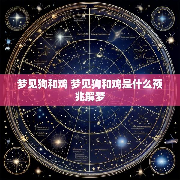 梦见狗和鸡 梦见狗和鸡是什么预兆解梦