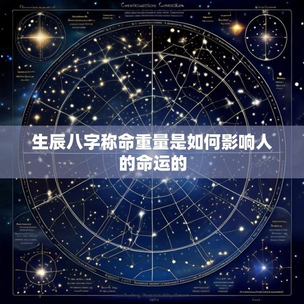 生辰八字称命重量是如何影响人的命运的
