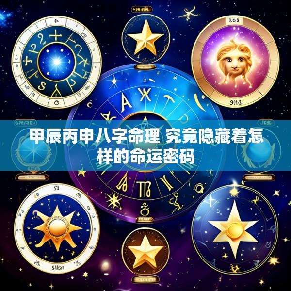 甲辰丙申八字命理 究竟隐藏着怎样的命运密码