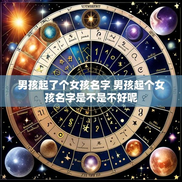 男孩起了个女孩名字 男孩起个女孩名字是不是不好呢