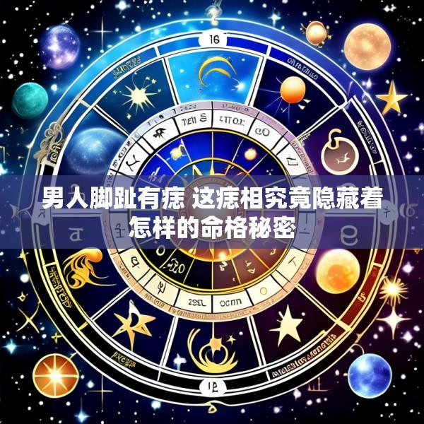男人脚趾有痣 这痣相究竟隐藏着怎样的命格秘密