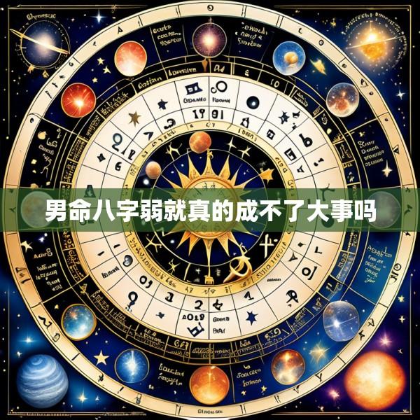 男命八字弱就真的成不了大事吗