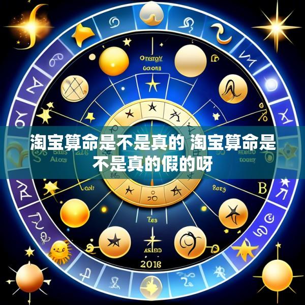淘宝算命是不是真的 淘宝算命是不是真的假的呀