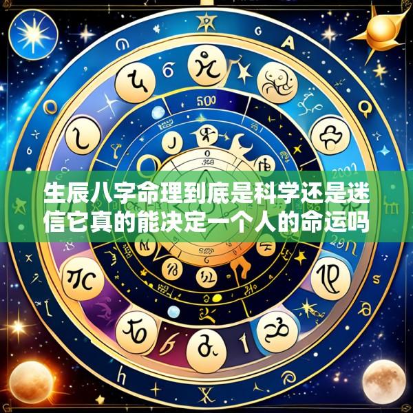 生辰八字命理到底是科学还是迷信它真的能决定一个人的命运吗