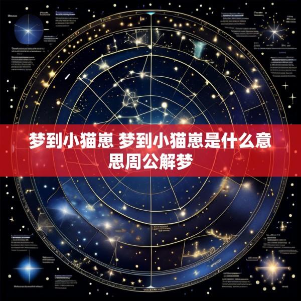 梦到小猫崽 梦到小猫崽是什么意思周公解梦