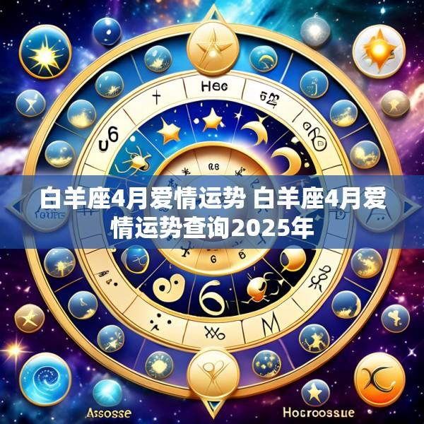 白羊座4月爱情运势 白羊座4月爱情运势查询2025年