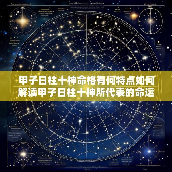 甲子日柱十神命格有何特点如何解读甲子日柱十神所代表的命运