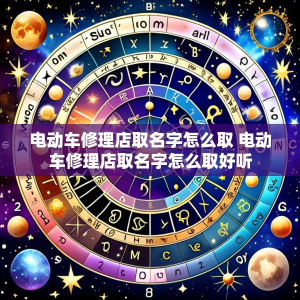 电动车修理店取名字怎么取 电动车修理店取名字怎么取好听