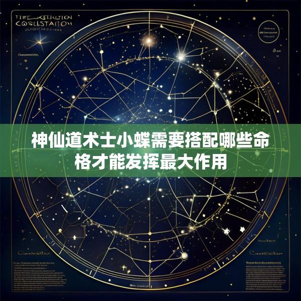 神仙道术士小蝶需要搭配哪些命格才能发挥最大作用