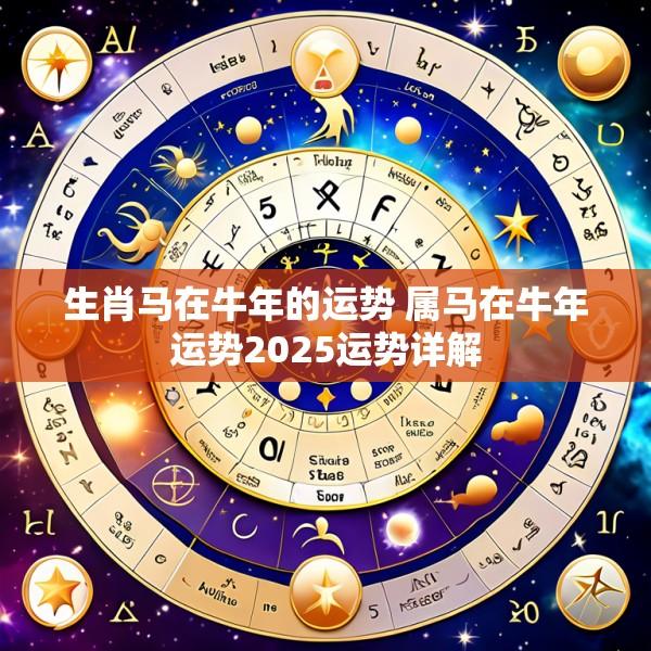 生肖马在牛年的运势 属马在牛年运势2025运势详解