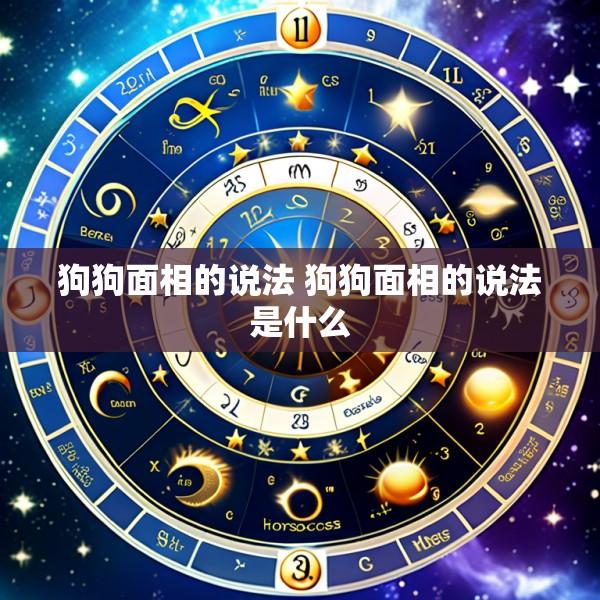 狗狗面相的说法 狗狗面相的说法是什么