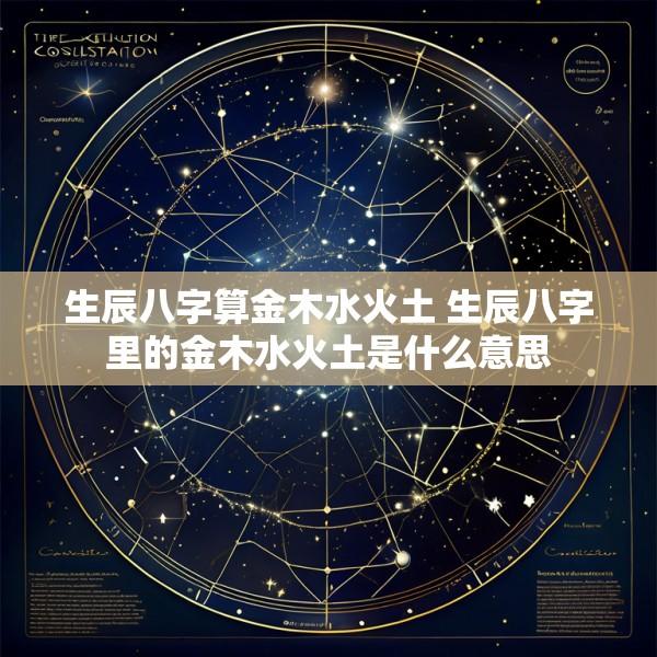 生辰八字算金木水火土 生辰八字里的金木水火土是什么意思