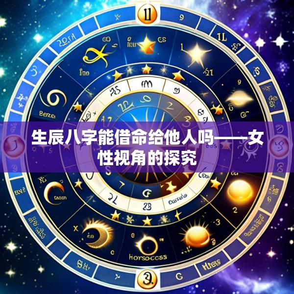 生辰八字能借命给他人吗——女性视角的探究