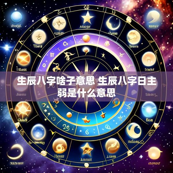 生辰八字啥子意思 生辰八字日主弱是什么意思