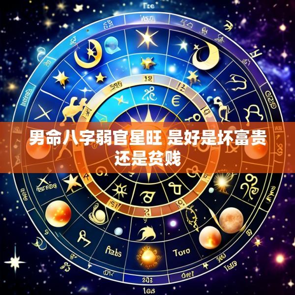 男命八字弱官星旺 是好是坏富贵还是贫贱