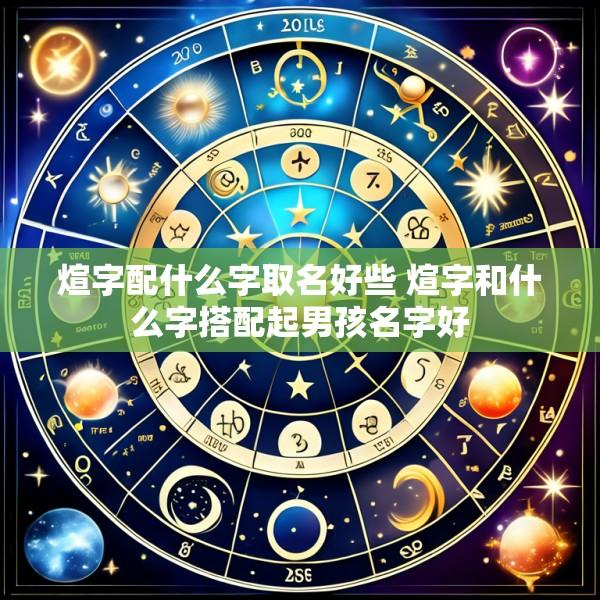 煊字配什么字取名好些 煊字和什么字搭配起男孩名字好