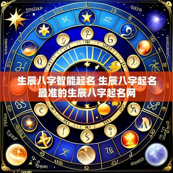生辰八字智能起名 生辰八字起名最准的生辰八字起名网