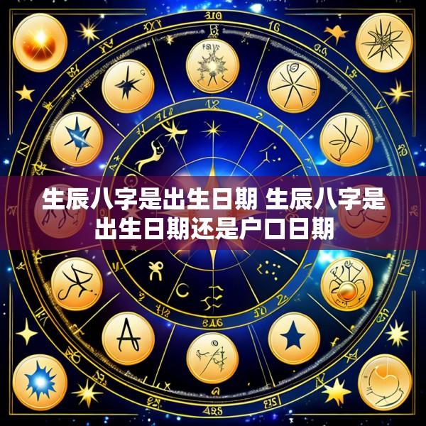 生辰八字是出生日期 生辰八字是出生日期还是户口日期
