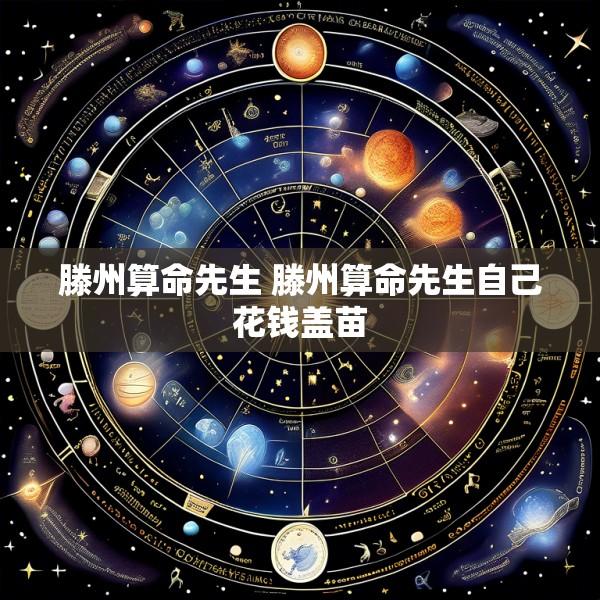 滕州算命先生 滕州算命先生自己花钱盖苗