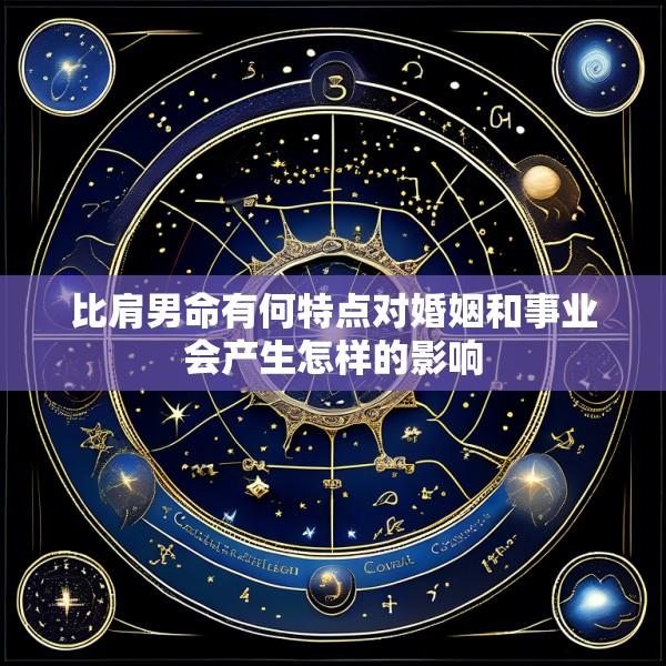 比肩男命有何特点对婚姻和事业会产生怎样的影响