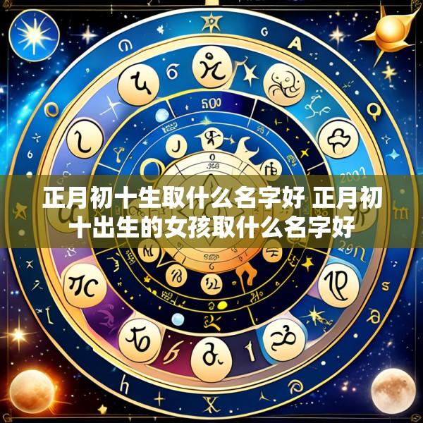 正月初十生取什么名字好 正月初十出生的女孩取什么名字好