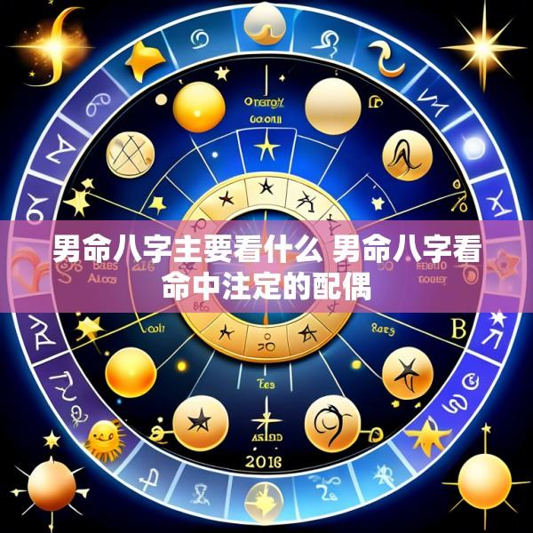 男命八字主要看什么 男命八字看命中注定的配偶