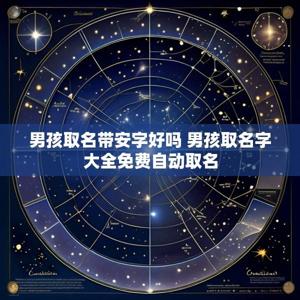 男孩取名带安字好吗 男孩取名字大全免费自动取名