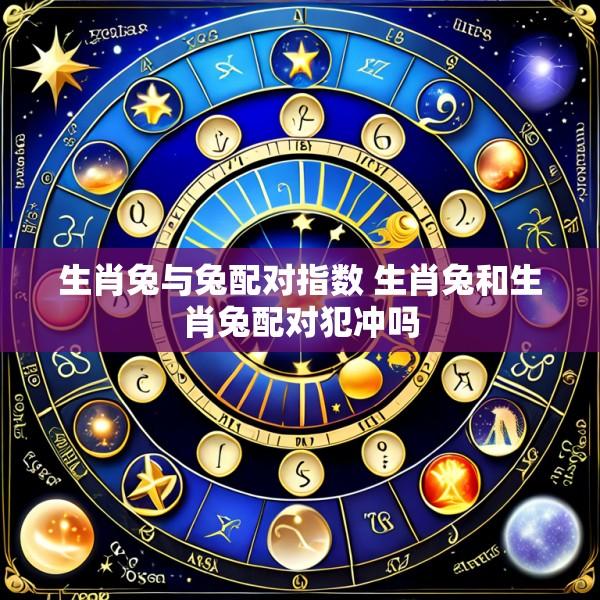 生肖兔与兔配对指数 生肖兔和生肖兔配对犯冲吗
