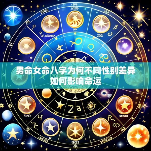 男命女命八字为何不同性别差异如何影响命运