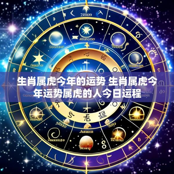 生肖属虎今年的运势 生肖属虎今年运势属虎的人今日运程