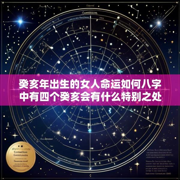 癸亥年出生的女人命运如何八字中有四个癸亥会有什么特别之处吗