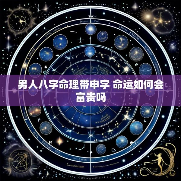 男人八字命理带申字 命运如何会富贵吗