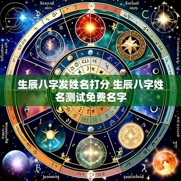 生辰八字发姓名打分 生辰八字姓名测试免费名字
