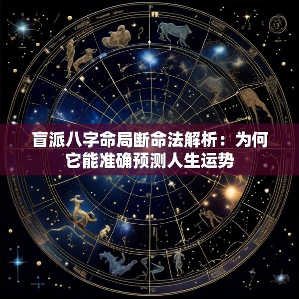 盲派八字命局断命法解析：为何它能准确预测人生运势
