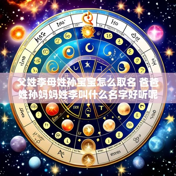 父姓李母姓孙宝宝怎么取名 爸爸姓孙妈妈姓李叫什么名字好听呢