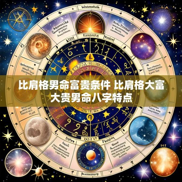 比肩格男命富贵条件 比肩格大富大贵男命八字特点