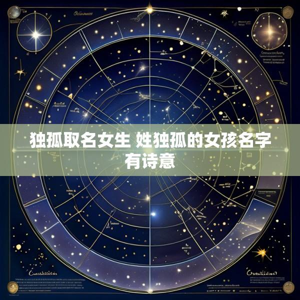 独孤取名女生 姓独孤的女孩名字有诗意