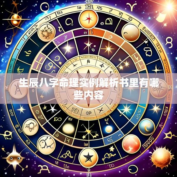 生辰八字命理实例解析书里有哪些内容