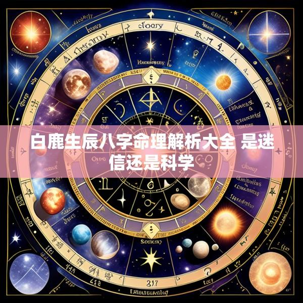 白鹿生辰八字命理解析大全 是迷信还是科学