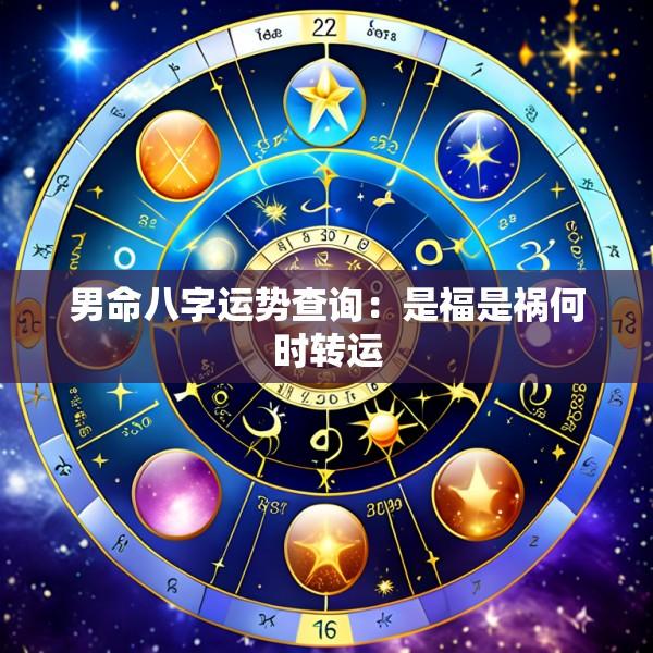 男命八字运势查询：是福是祸何时转运