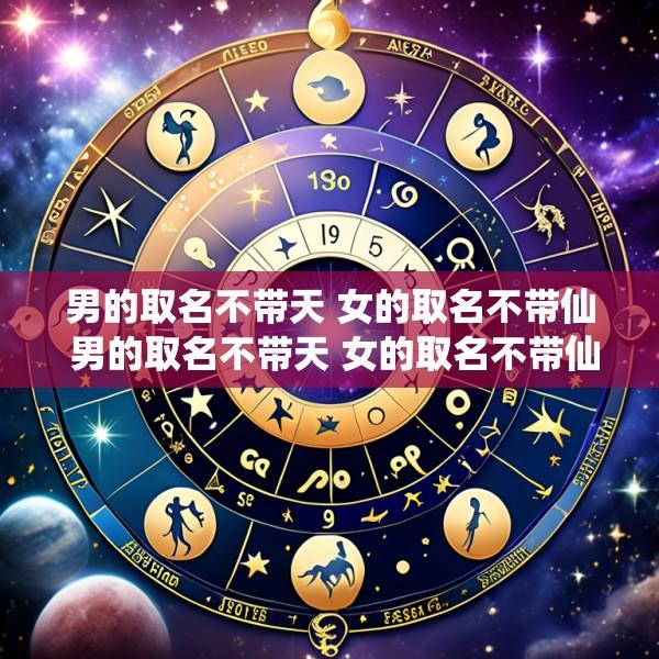 男的取名不带天 女的取名不带仙 男的取名不带天 女的取名不带仙什么意思